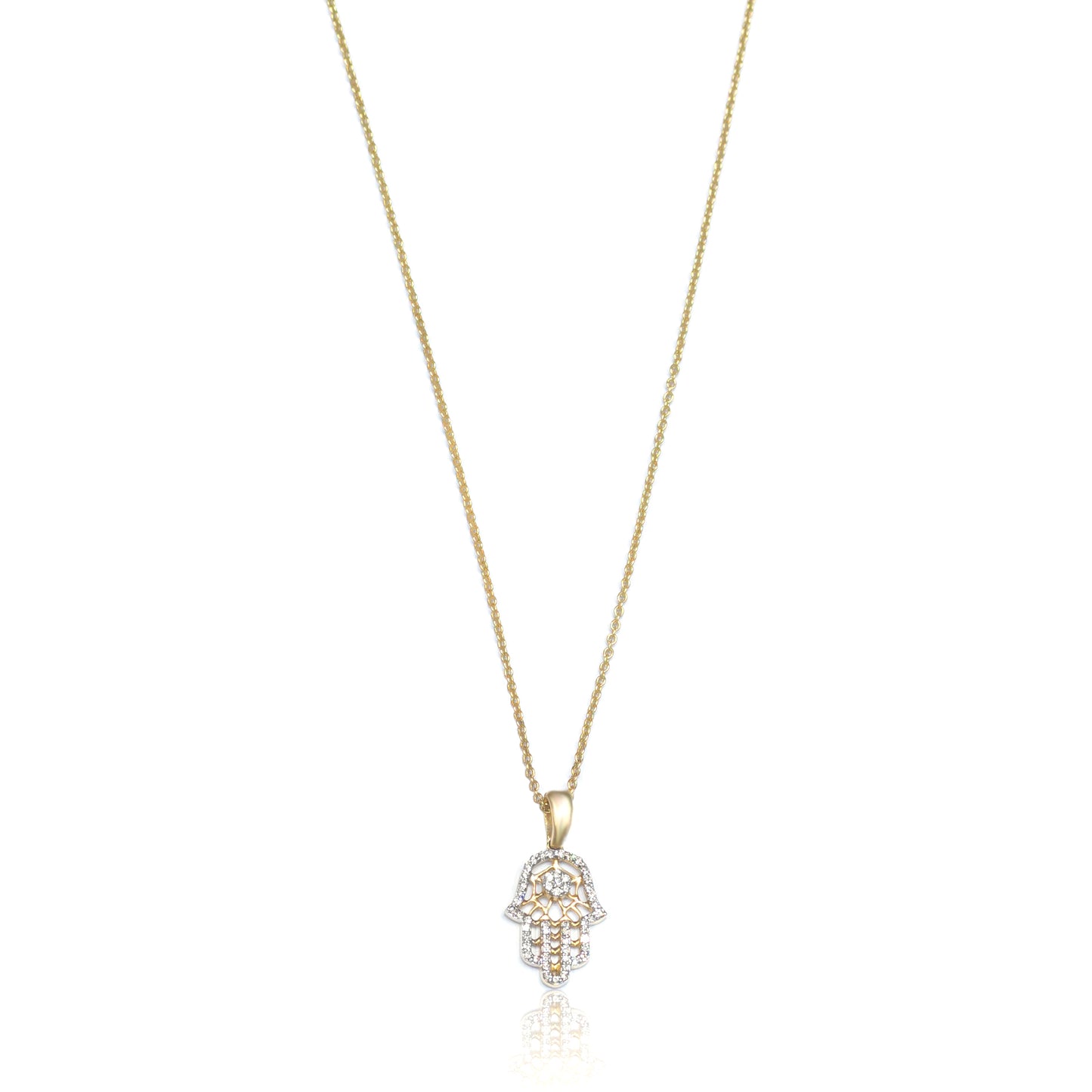 Diamond Hamsa Hand Necklace