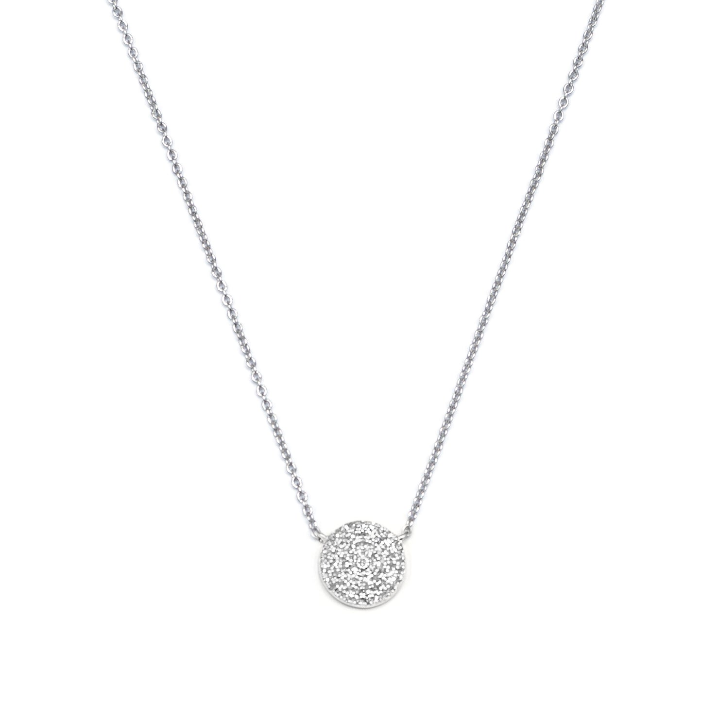 Petite Round Diamond Necklace