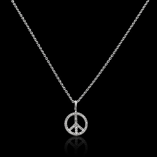 Diamond Peace Pendant