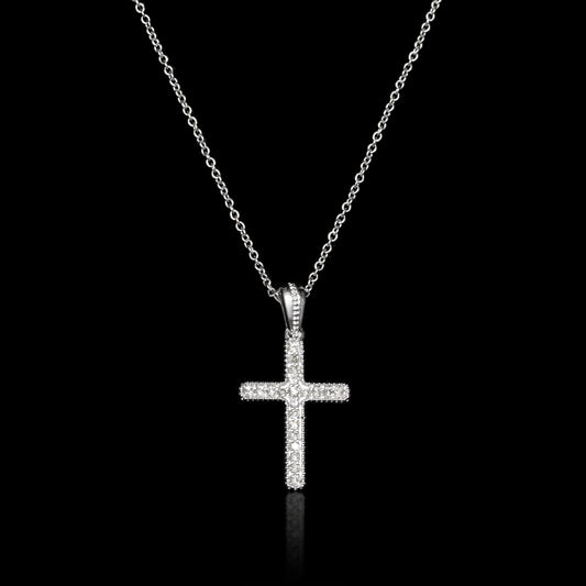 Small Cross Diamond Pendant