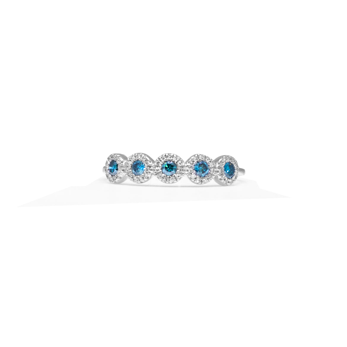 Unique Anniversary Ocean Blue Stone Ring