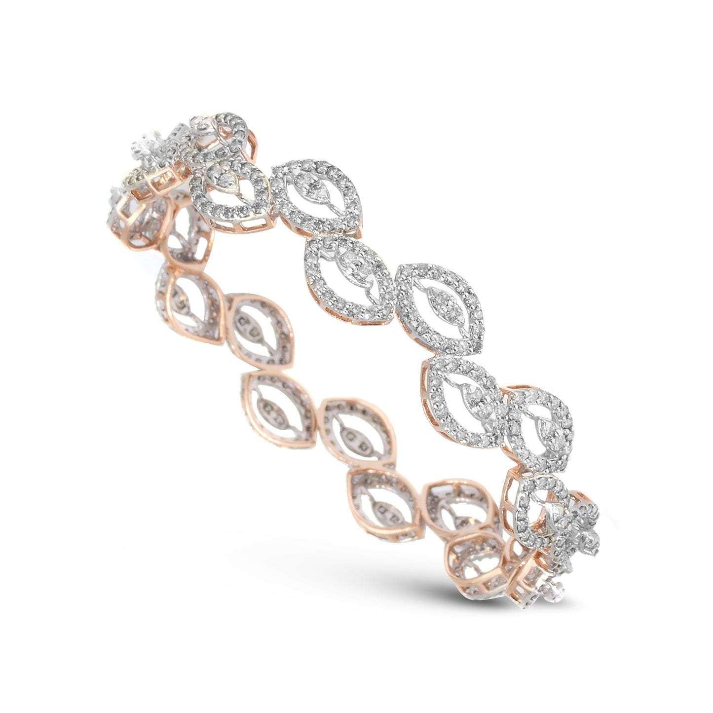 Stunning 14K Gold Diamond Bracelet - IGI Certified, Minimalistic Elegance