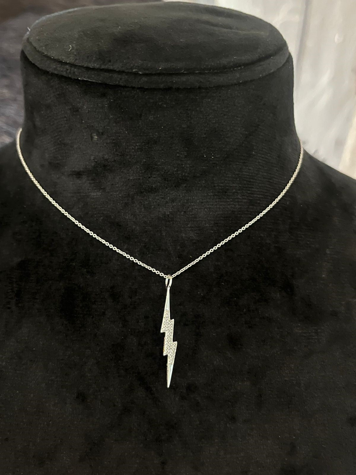 Electric Bolt Diamond Pendant