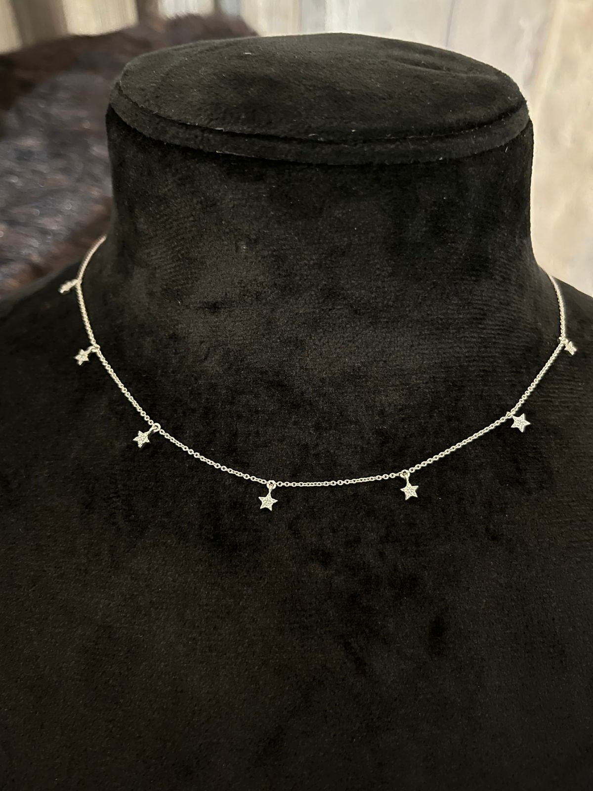 Diamond Star Round Necklace