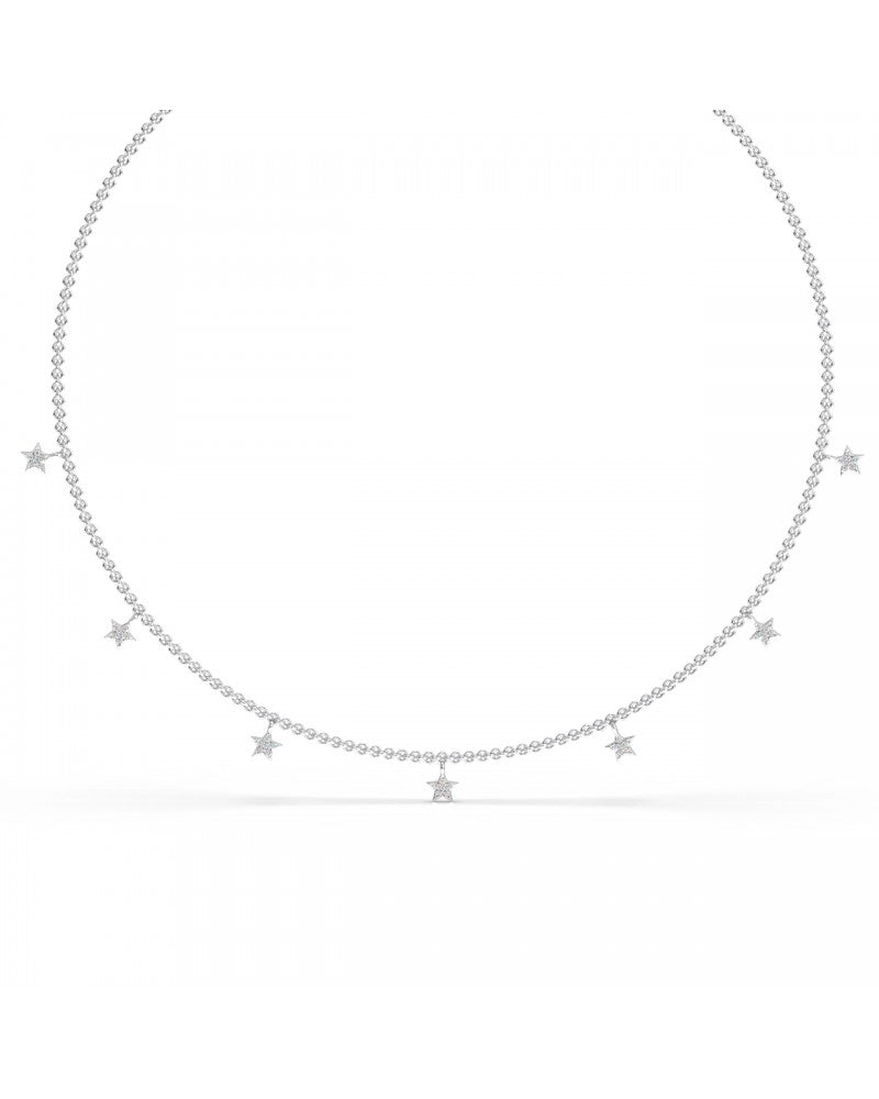 Diamond Star Round Necklace