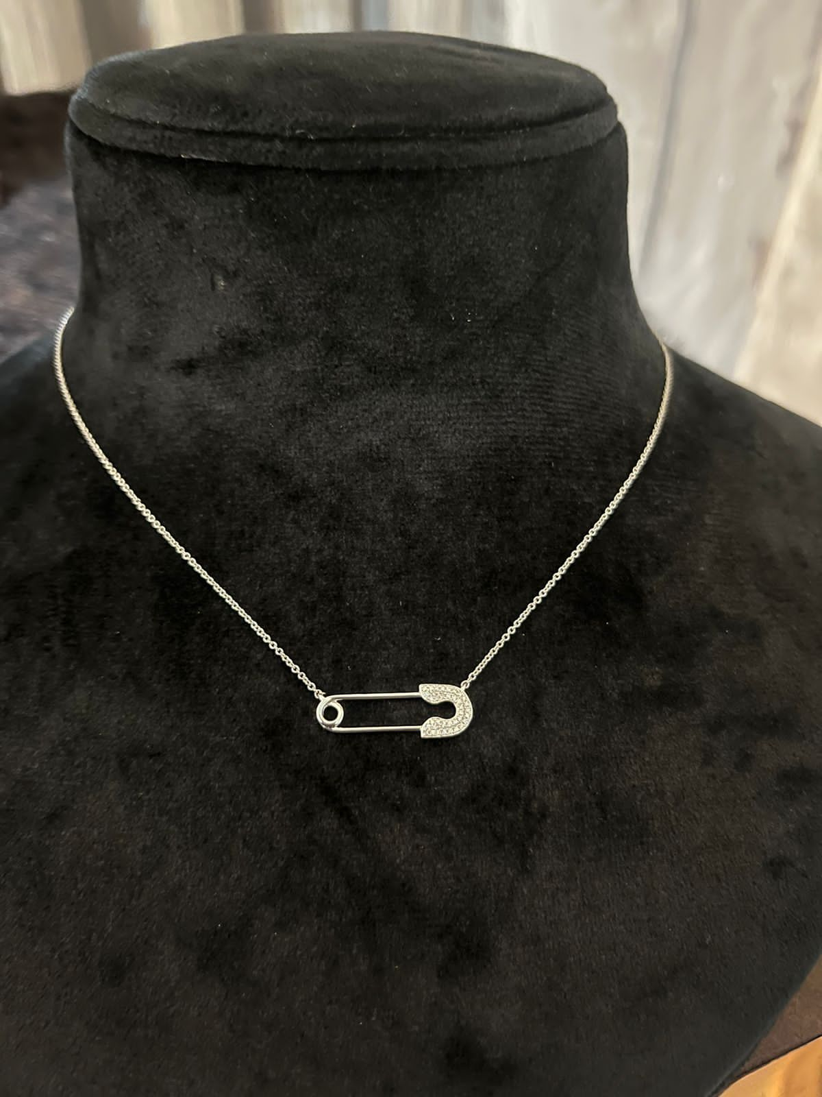 Diamond Pin Necklace