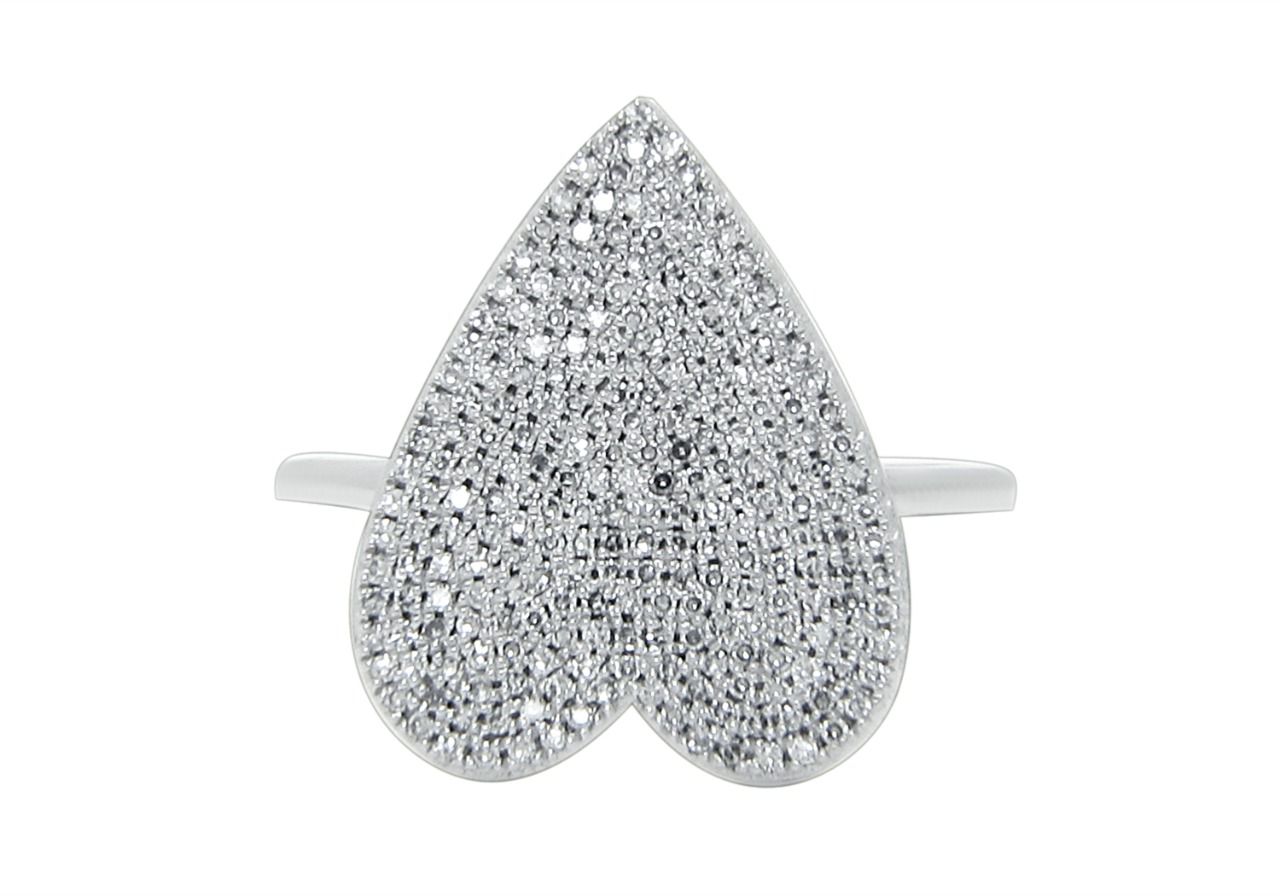 Grand Diamond Heart Ring