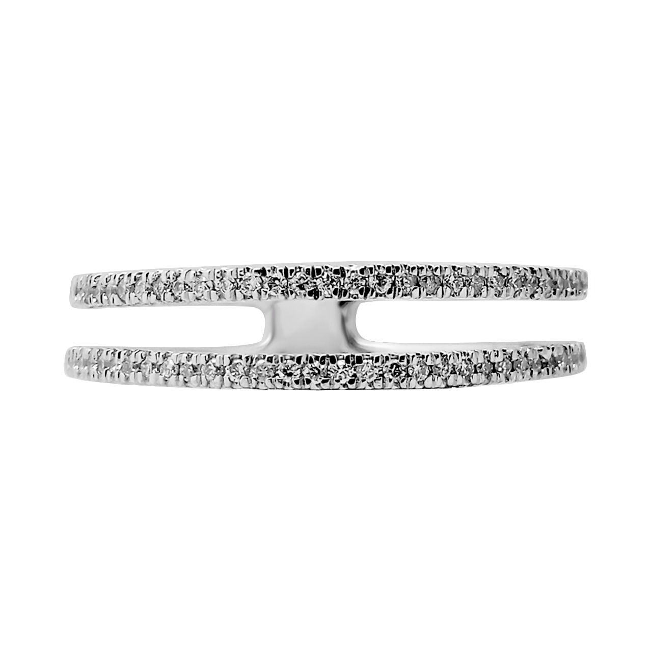 Dual Half Pave Ring