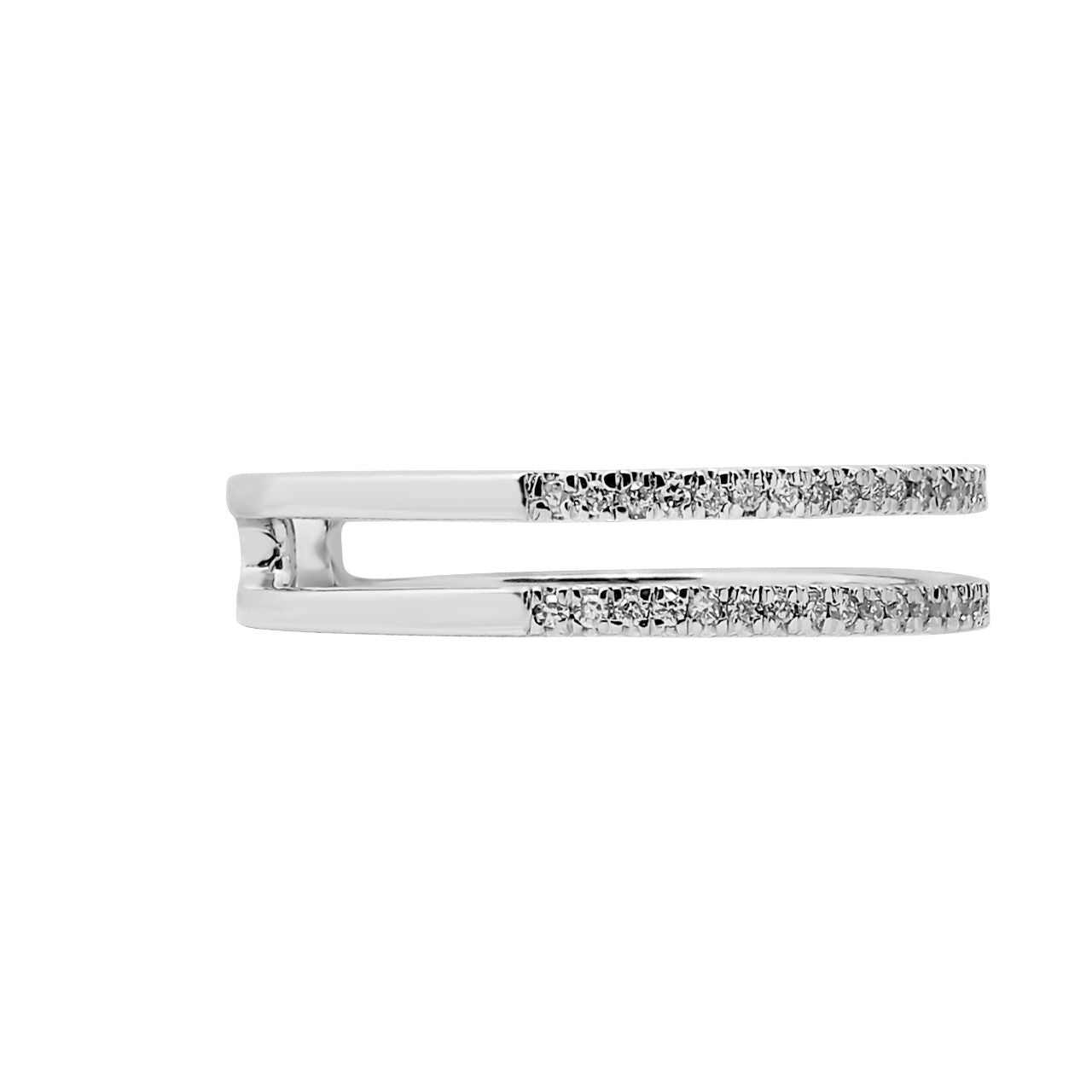 Dual Half Pave Ring