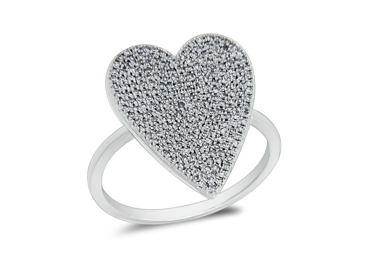 Grand Diamond Heart Ring